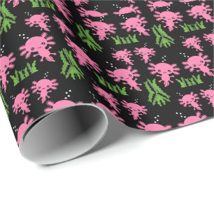 Exotic Axototl Salamander Wrapping Paper