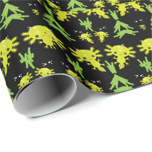 Exotic Axototl Salamander Wrapping Paper