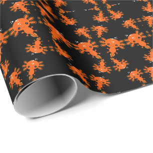 Exotic Axototl Salamander Wrapping Paper