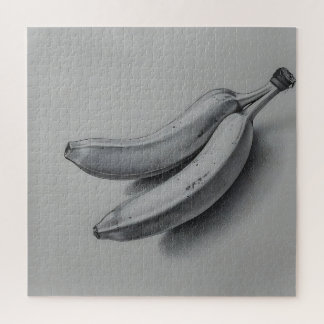Exotic Banana in Grey Jigsaw Puzzle