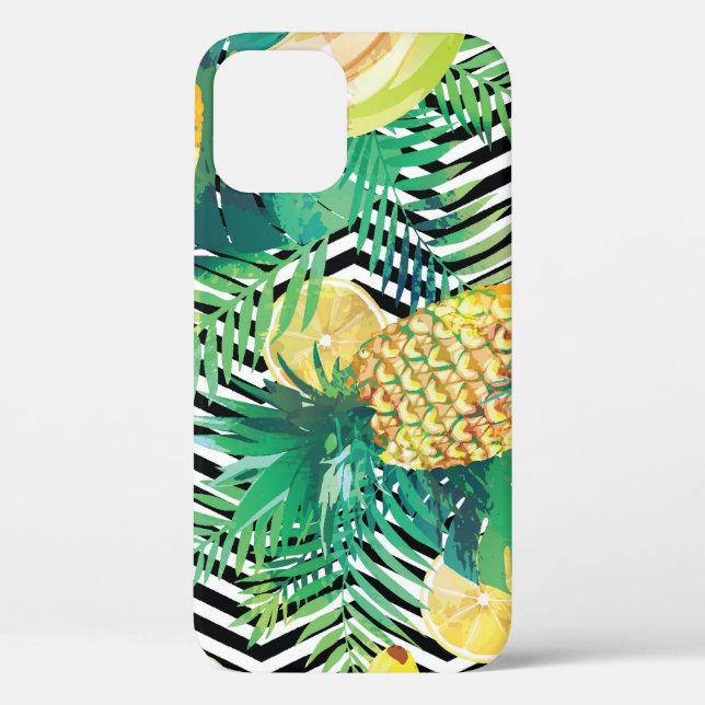 Exotic Bananas Lemons Tropical Seamless Case-Mate iPhone Case (Back)