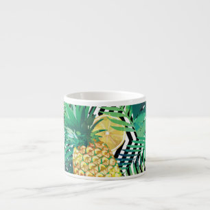 Exotic Bananas Lemons Tropical Seamless Espresso Cup