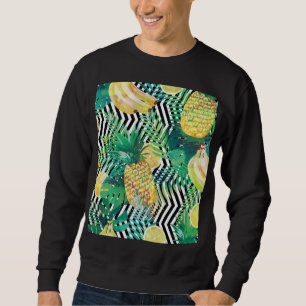 Exotic Bananas Lemons Tropical Seamless Sweatshirt