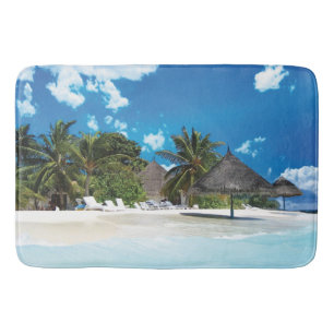 Exotic Beach  Bath Mat