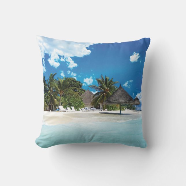 Exotic Beach  Cushion (Front)