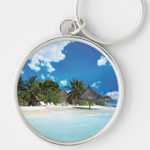 Exotic Beach Key Ring