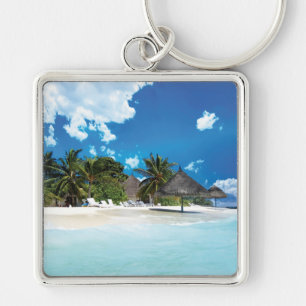 Exotic Beach Key Ring