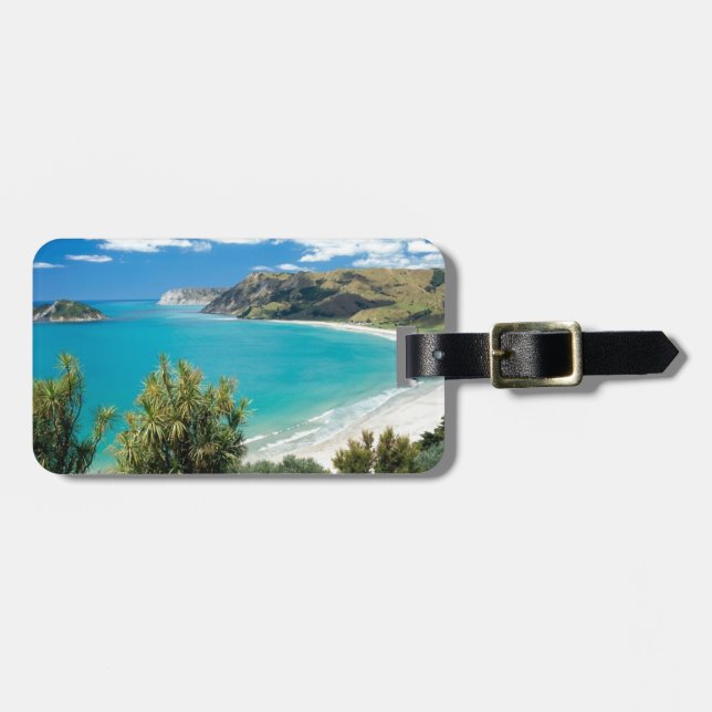 exotic beach luggage tag (Front Horizontal)