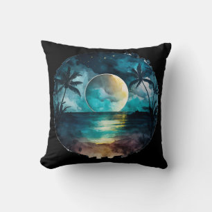 Exotic Beach Sunset Cushion