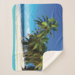 Exotic beach throw pillow