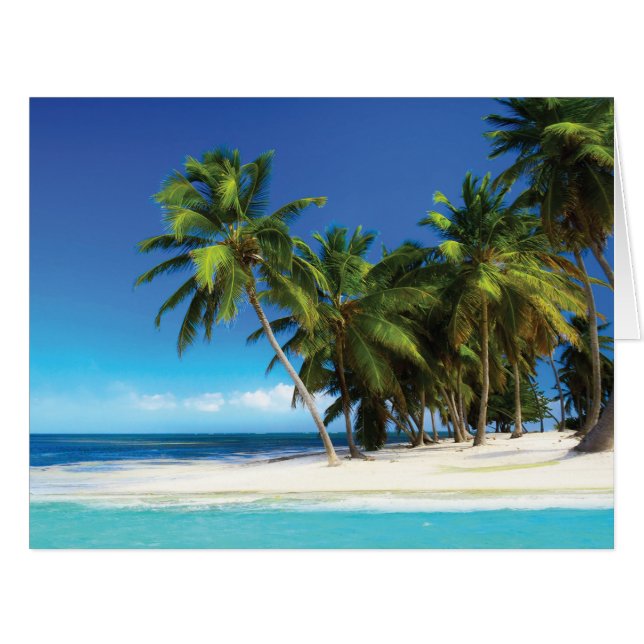 Exotic beach throw pillow (Front Horizontal)