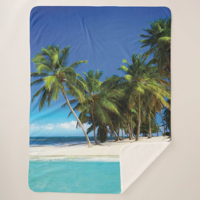 Exotic beach throw pillow (Front)