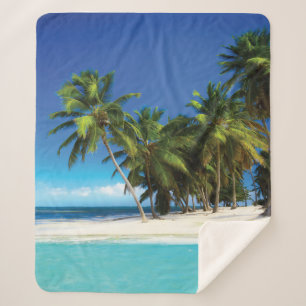 Exotic beach throw pillow