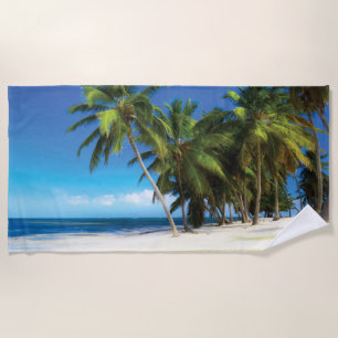 Exotic beach throw pillow beach towel