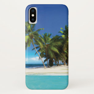 Exotic beach throw pillow iPhone x case