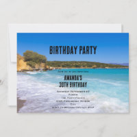 Exotic Beach Tropical Island Paradise Birthday