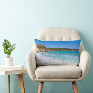 Exotic Beach Tropical Island Paradise Lumbar Cushion