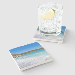 Exotic Beach Tropical Island Paradise Stone Coaster