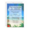 Exotic Beach Wedding "Faux Vellum" Invitation