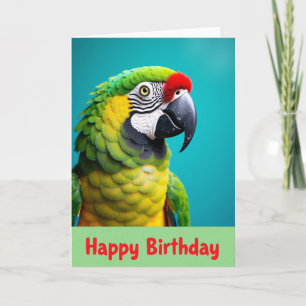 Exotic Bird Birthday Card