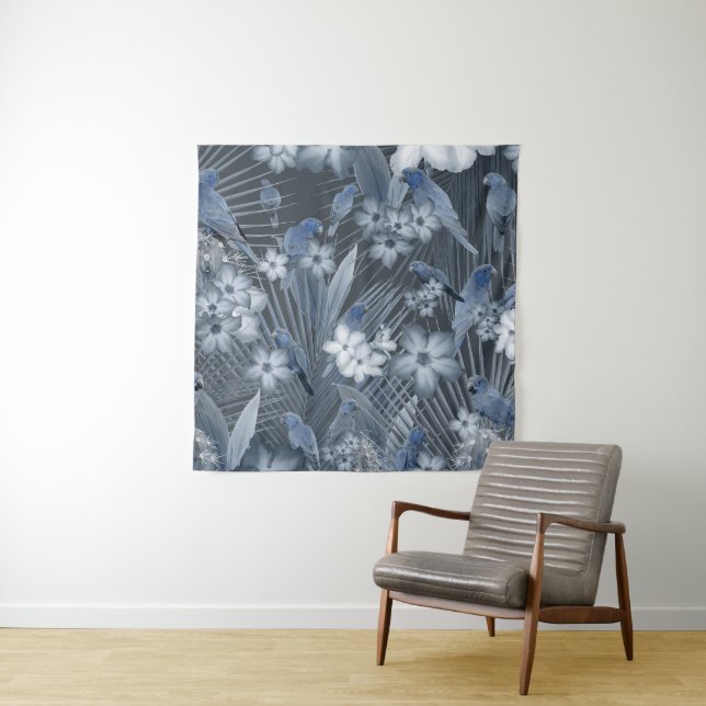 Exotic Bird Paradise 3 #art #tropical Tapestry (In Situ)