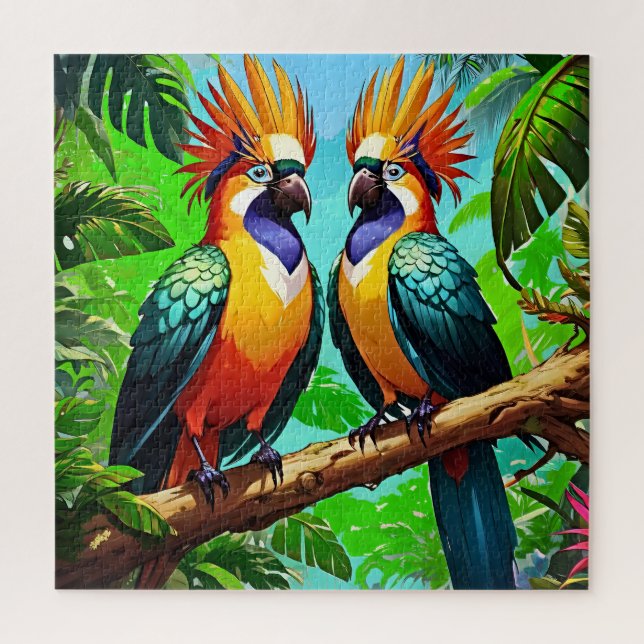 Exotic Bird Paradise Jigsaw Puzzle (Vertical)