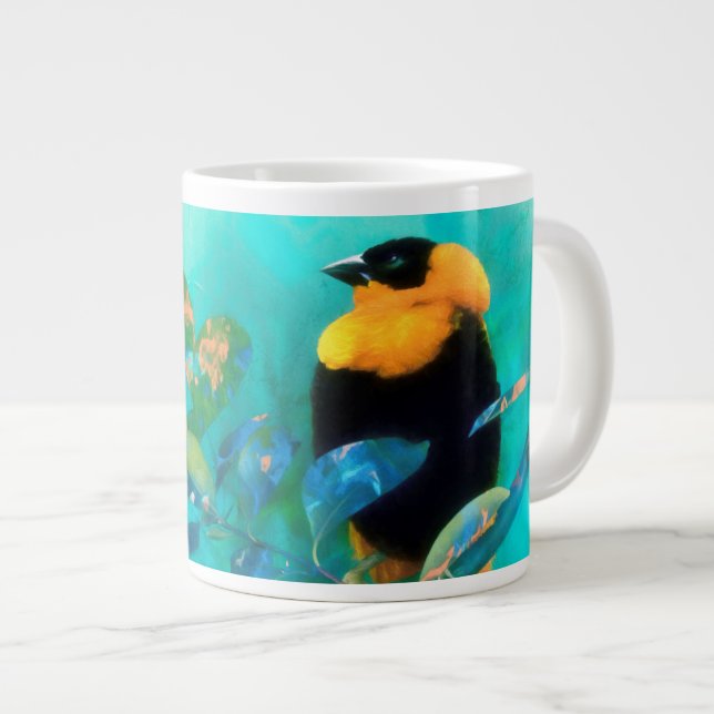 Exotic Bird "SONG ON THE WIND"  20 OZ. Large Coffee Mug (Front Right)