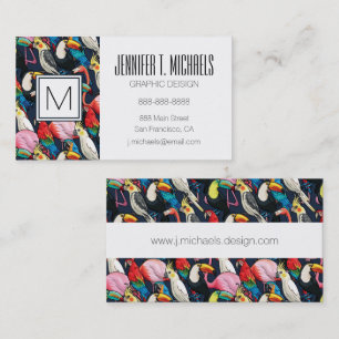 Exotic birds business card