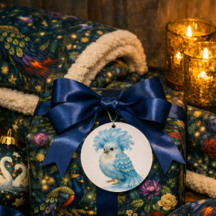 Exotic Birds Fantasy Luxe Sherpa Blanket