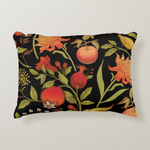 Exotic Birds Flowers Vintage Illustration Decorative Cushion