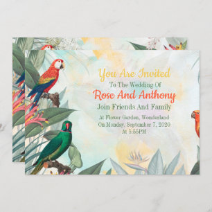 Exotic Birds Invitation