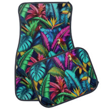 Exotic Birds Jungle Dreams Seamless Surface Patter