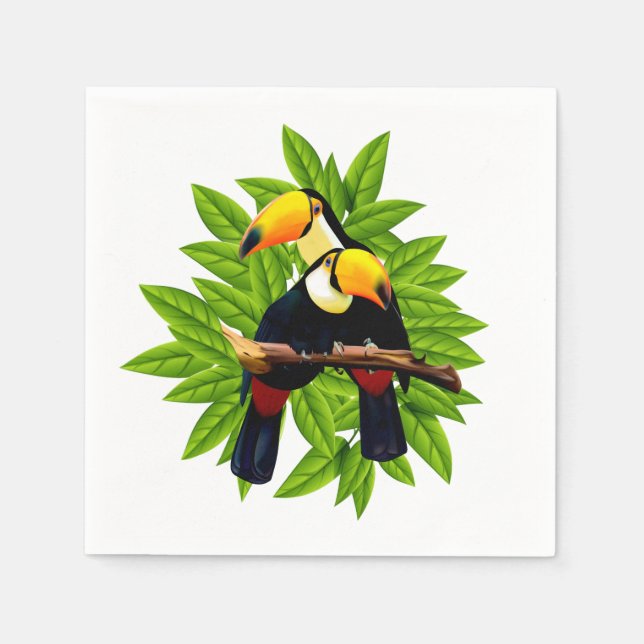 Exotic Birds Napkin (Front)