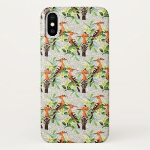 Exotic Birds On Lace iPhone X Case