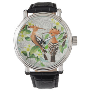 Exotic Birds On Lace Watch