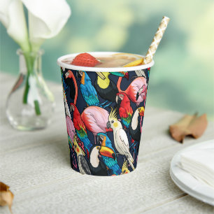 Exotic Birds Paper Cups