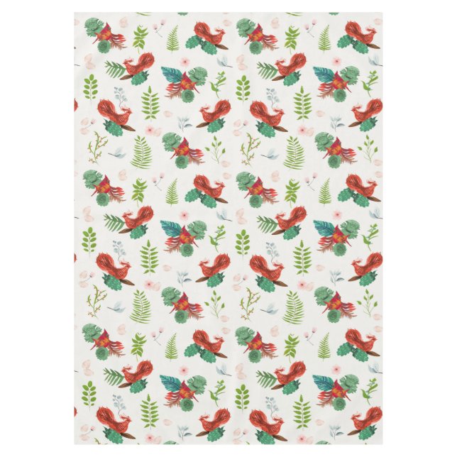 Exotic birds tablecloth (Front)