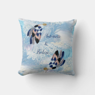 Exotic Blue Dream Catcher Home Decor Cushion