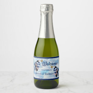 Exotic Blue Dream Catcher Sparkling Wine Label