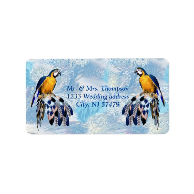 Exotic Blue Dream Catcher stationary Label (Front)