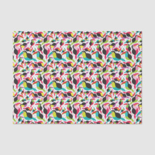 exotic brazil toucan bird background tissue paper