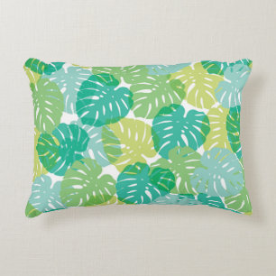 Exotic Cheese Plant: Tropical Monstera Decorative Cushion