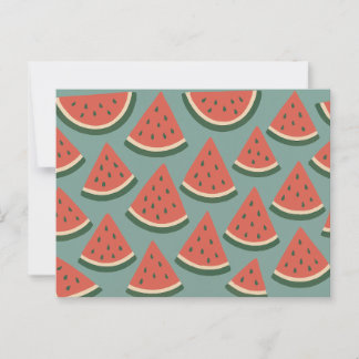 Exotic Colour Watermelon Love Romance Friendship Postcard
