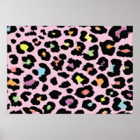 exotic colourful wild leopard design hand drawn fa