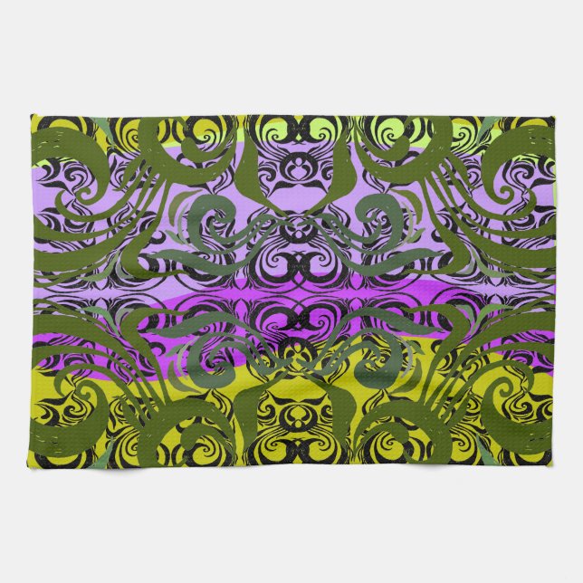 Exotic Damask Towel (Horizontal)