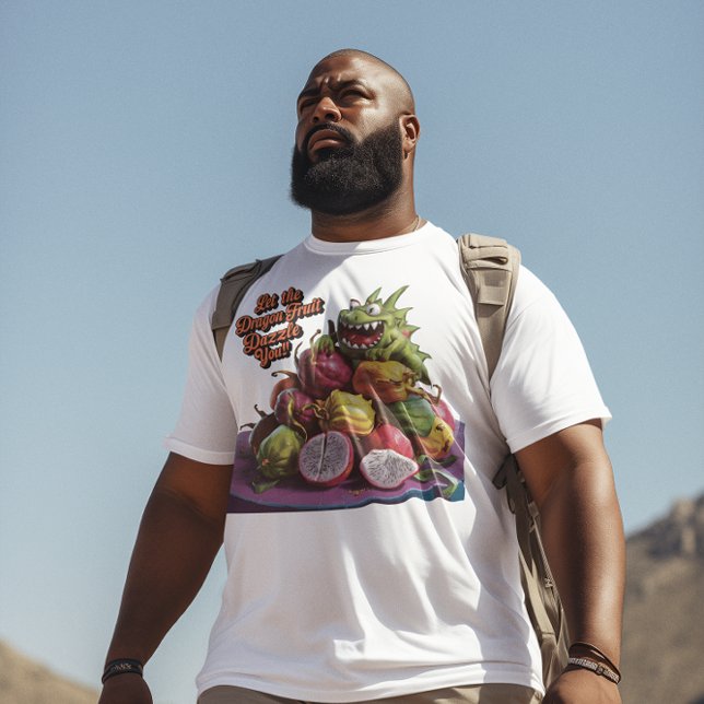 Exotic Dragon Fruit Adorning Wooden Table T-Shirt (Creator Uploaded)