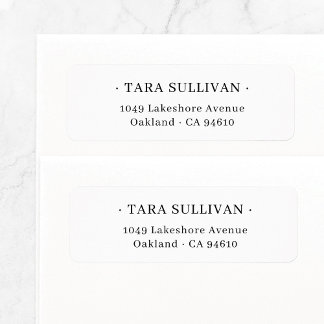 Exotic Elegance Typography 07. Return Address Label