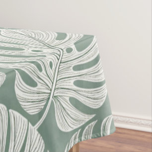 Exotic Elegant Monsteras Tablecloth