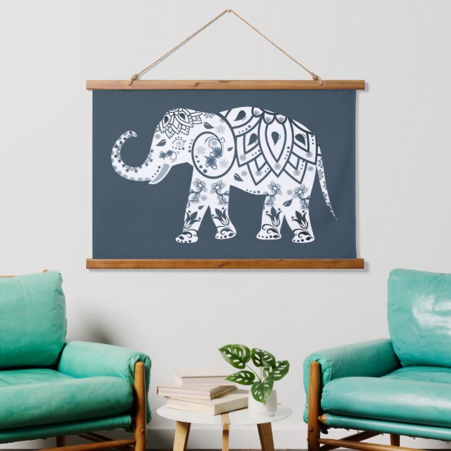 Exotic Elephant Hanging Tapestry (Living Room)
