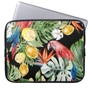Exotic Escape: Watercolor Paradise Laptop Sleeve